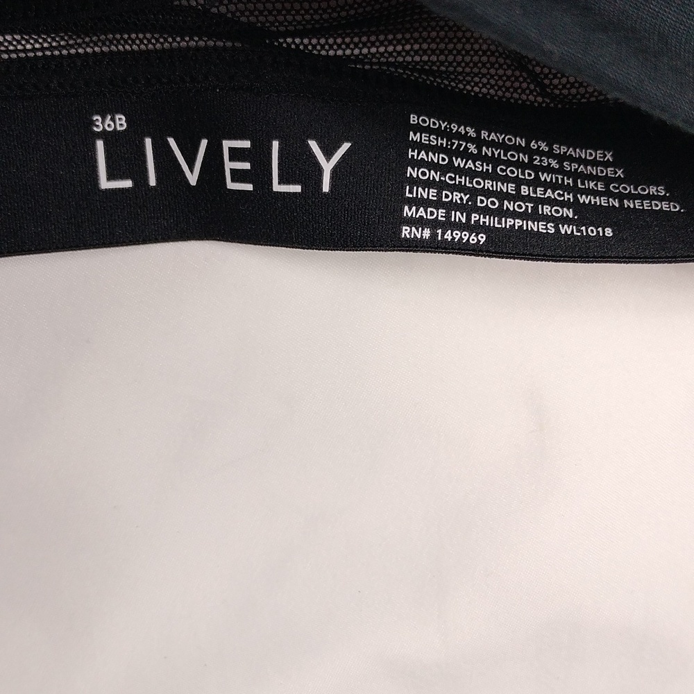 Lively women's bra size 36B